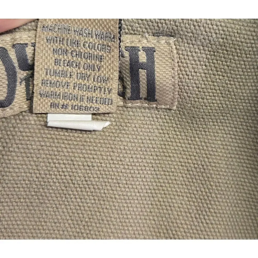 Duluth Trading Co Pants Mens 40x32 Khaki Tan Workwear Relaxed Fit Cargo READ - Picture 7 of 7